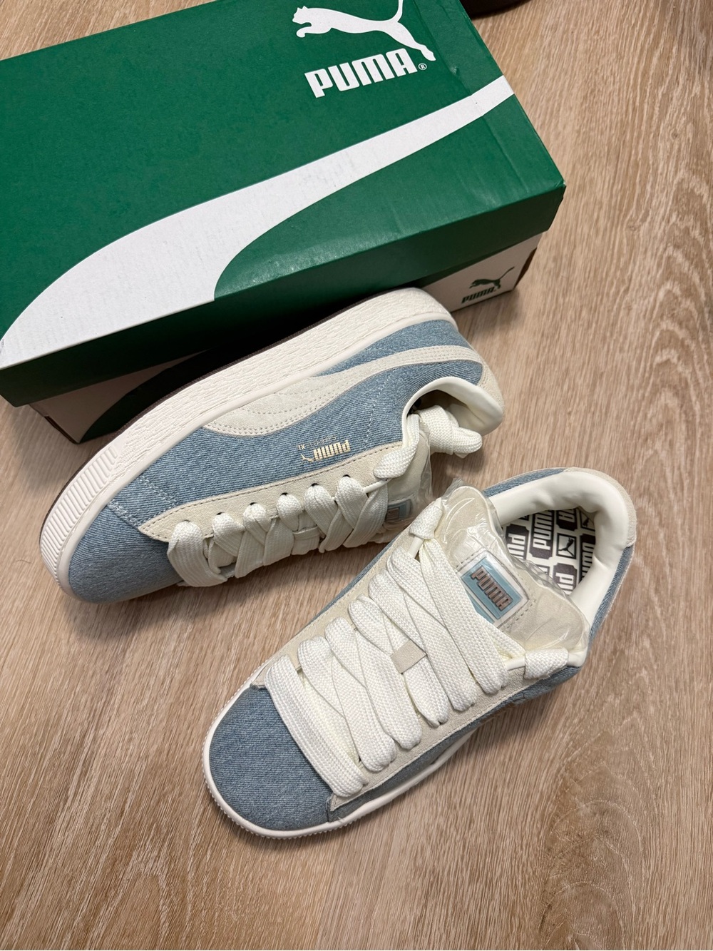 NWT Womens Puma SUEDE XL DENIM Sneaker Size 8.5